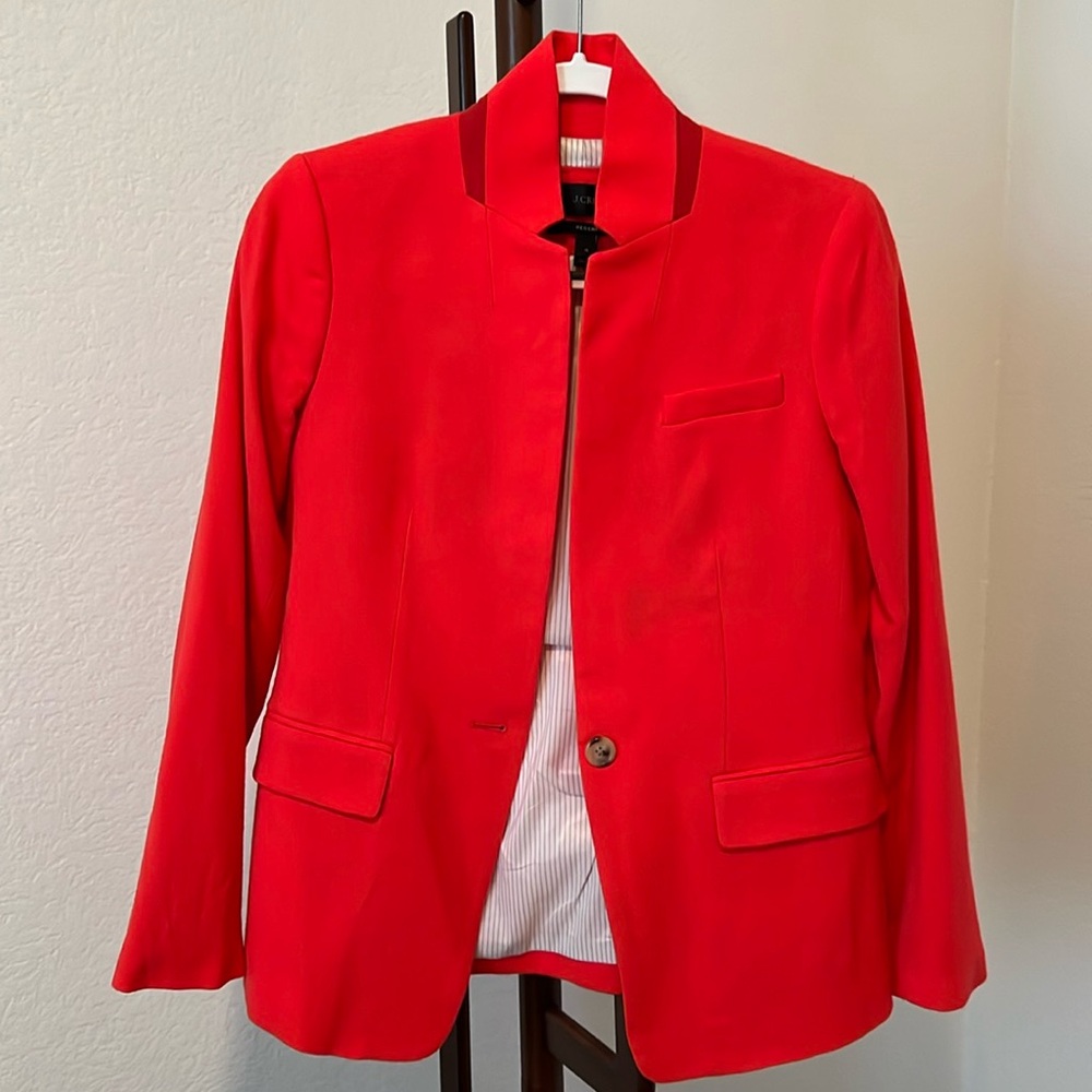 J.crew Regent Blazer vibrant red